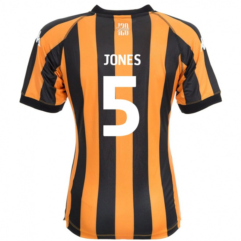Danxen Niño Camiseta Alfie Jones #5 Negro Ámbar 1ª Equipación 2024/25 La Camisa México