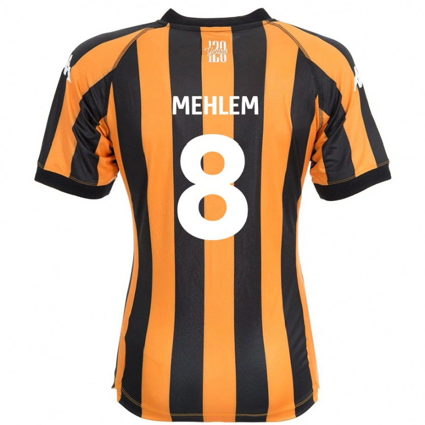 Danxen Niño Camiseta Marvin Mehlem #8 Negro Ámbar 1ª Equipación 2024/25 La Camisa México