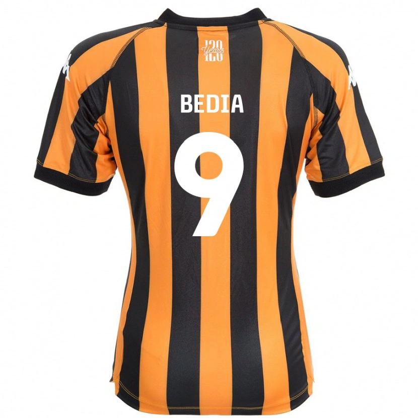 Danxen Niño Camiseta Chris Bedia #9 Negro Ámbar 1ª Equipación 2024/25 La Camisa México