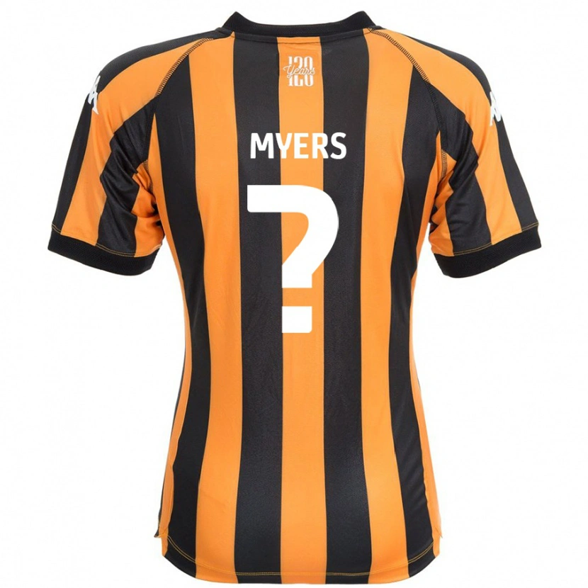 Danxen Niño Camiseta Zane Myers #0 Negro Ámbar 1ª Equipación 2024/25 La Camisa México