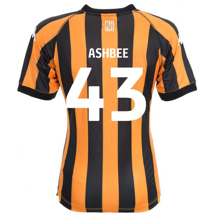 Danxen Niño Camiseta Stanley Ashbee #43 Negro Ámbar 1ª Equipación 2024/25 La Camisa México