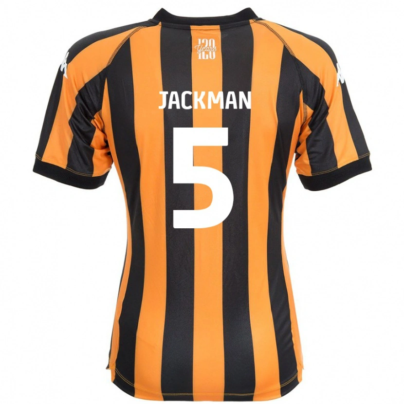 Danxen Niño Camiseta Ellice Jackman #5 Negro Ámbar 1ª Equipación 2024/25 La Camisa México