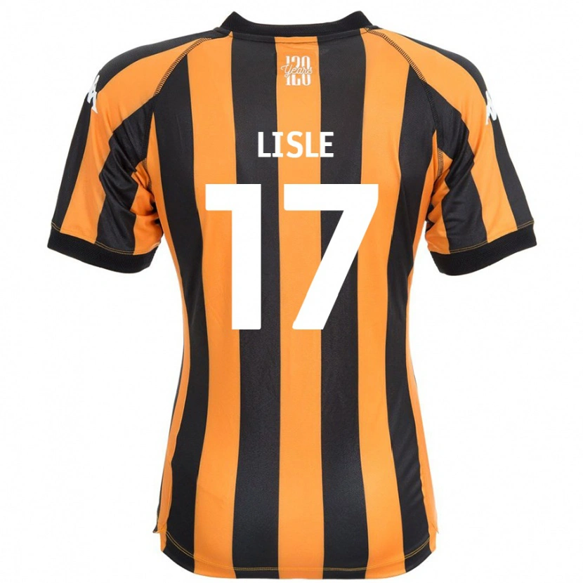 Danxen Niño Camiseta Mary Lisle #17 Negro Ámbar 1ª Equipación 2024/25 La Camisa México