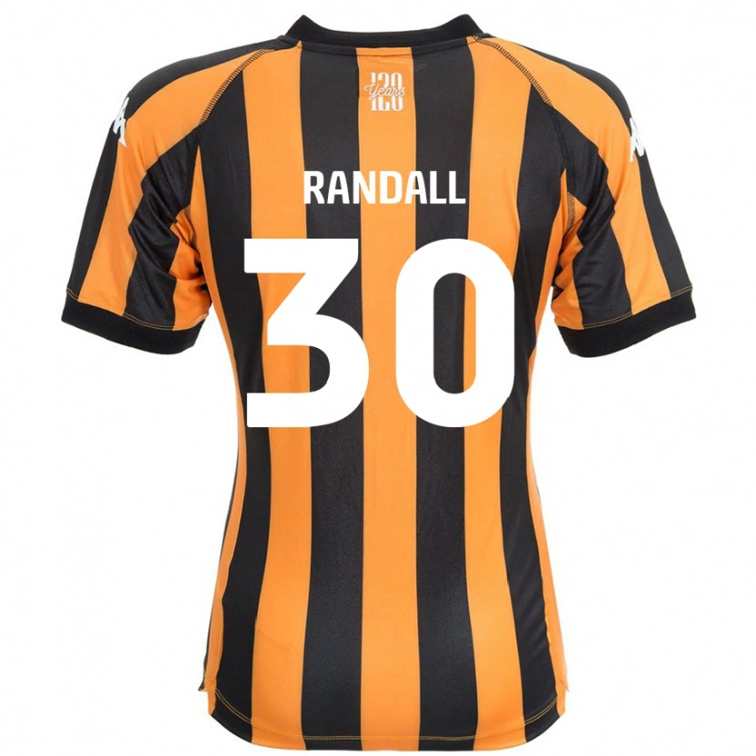 Danxen Niño Camiseta Jennifer Randall #30 Negro Ámbar 1ª Equipación 2024/25 La Camisa México