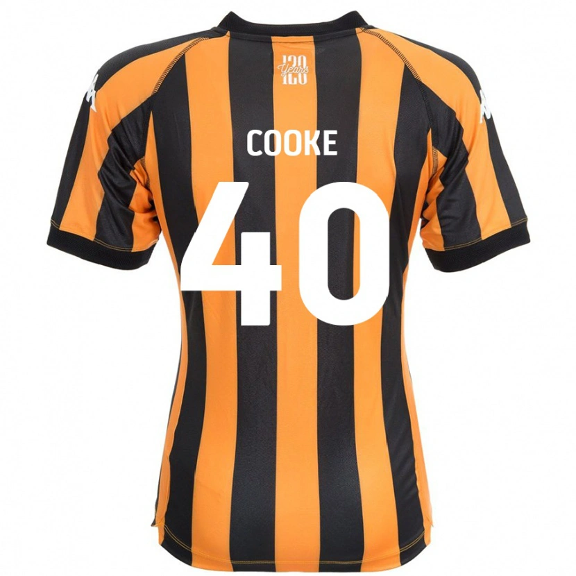 Danxen Niño Camiseta Megan Cooke #40 Negro Ámbar 1ª Equipación 2024/25 La Camisa México