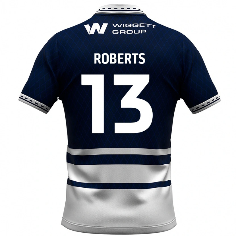 Danxen Niño Camiseta Liam Roberts #13 Azul Marino Blanco 1ª Equipación 2024/25 La Camisa México