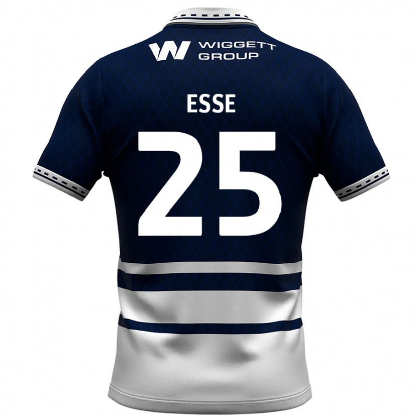 Danxen Niño Camiseta Romain Esse #25 Azul Marino Blanco 1ª Equipación 2024/25 La Camisa México
