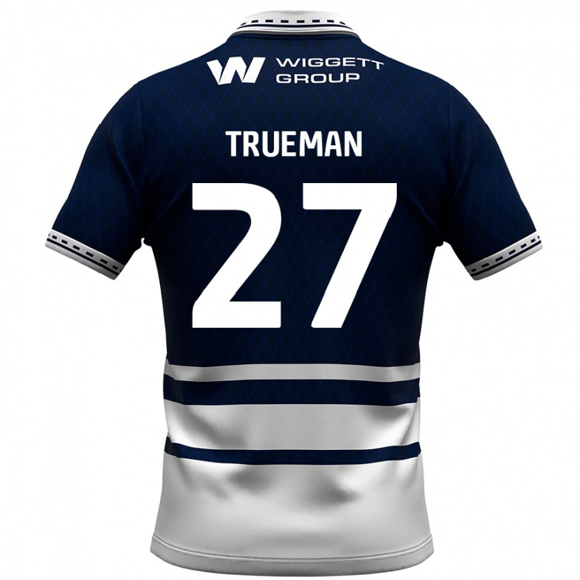 Danxen Niño Camiseta Connal Trueman #27 Azul Marino Blanco 1ª Equipación 2024/25 La Camisa México