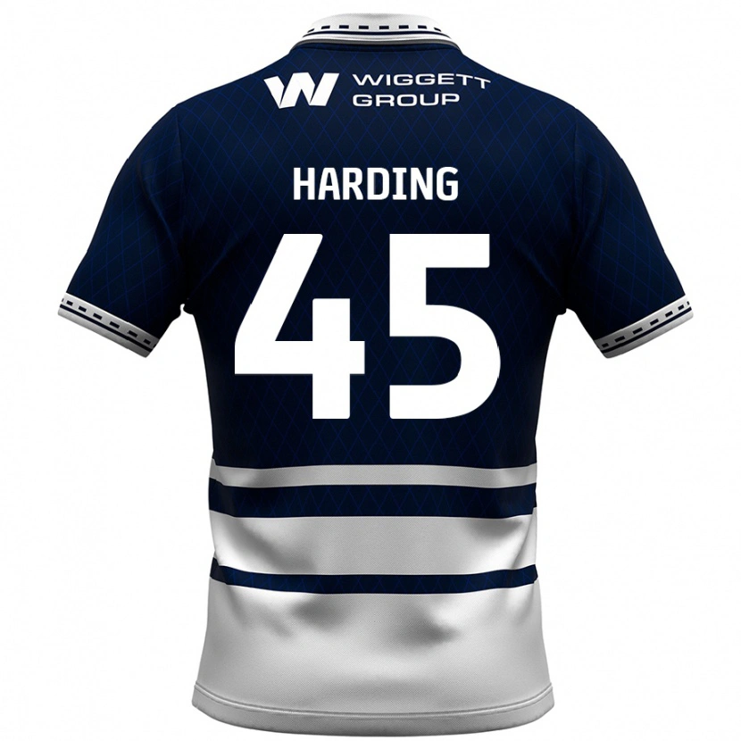 Danxen Niño Camiseta Wes Harding #45 Azul Marino Blanco 1ª Equipación 2024/25 La Camisa México
