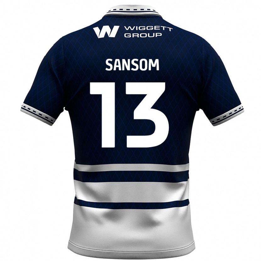 Danxen Niño Camiseta Chloe Sansom #13 Azul Marino Blanco 1ª Equipación 2024/25 La Camisa México