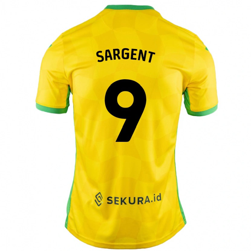 Danxen Niño Camiseta Josh Sargent #9 Amarillo Verde 1ª Equipación 2024/25 La Camisa México