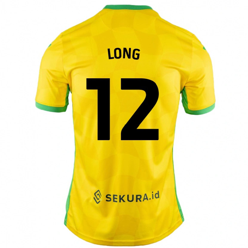 Danxen Niño Camiseta George Long #12 Amarillo Verde 1ª Equipación 2024/25 La Camisa México