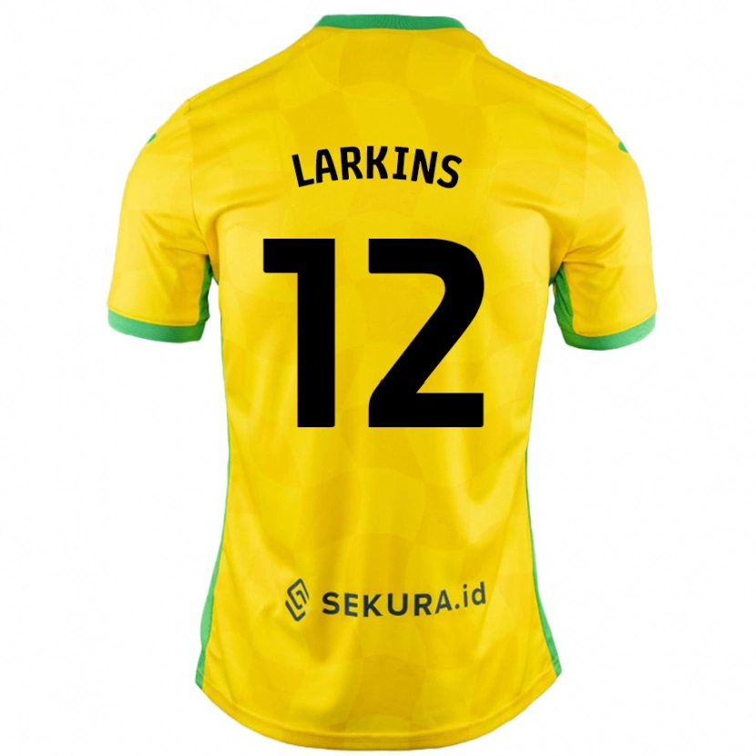 Danxen Niño Camiseta Anna Larkins #12 Amarillo Verde 1ª Equipación 2024/25 La Camisa México