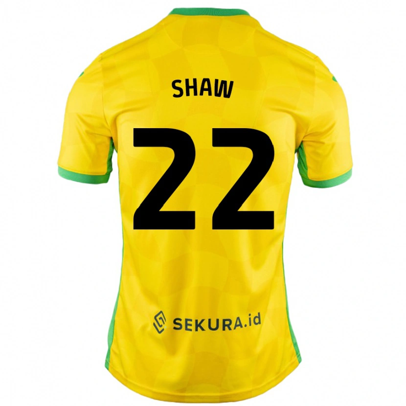 Danxen Niño Camiseta Shannon Shaw #22 Amarillo Verde 1ª Equipación 2024/25 La Camisa México