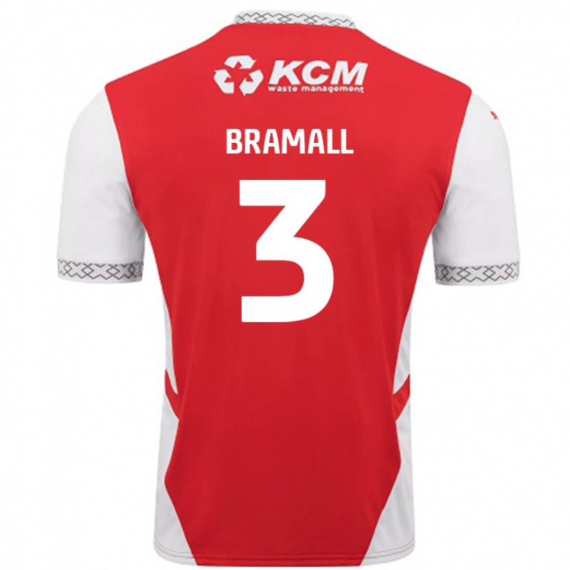 Danxen Niño Camiseta Cohen Bramall #3 Rojo Blanco 1ª Equipación 2024/25 La Camisa México