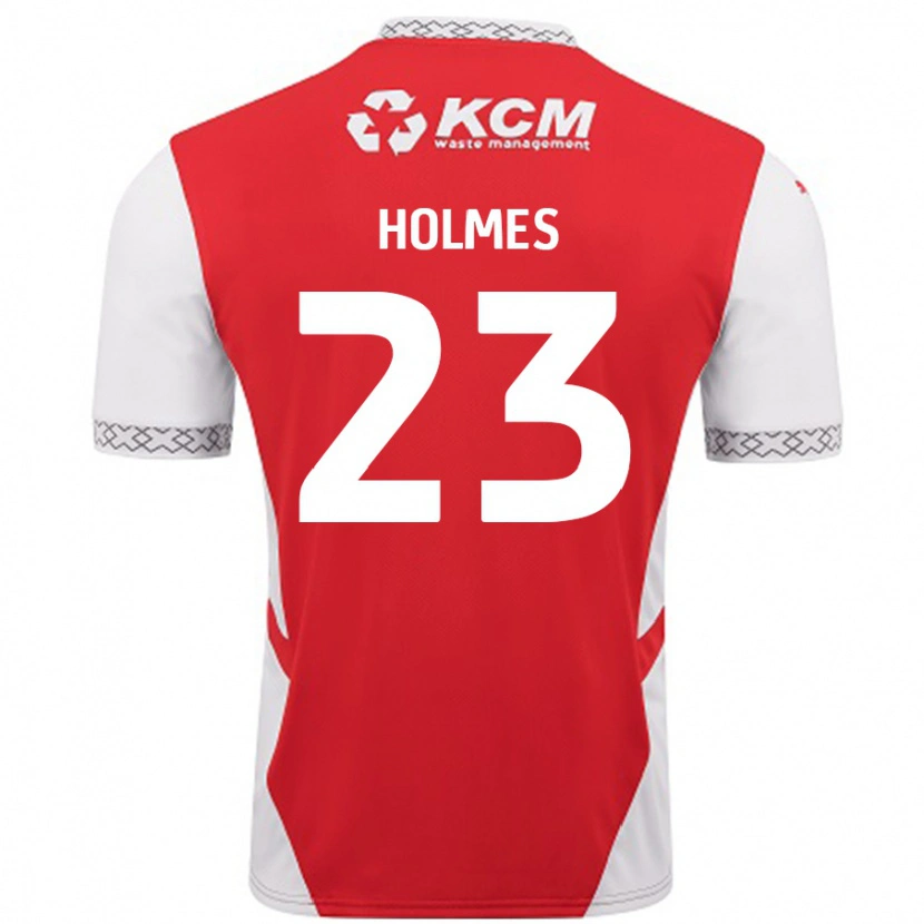 Danxen Niño Camiseta Jack Holmes #23 Rojo Blanco 1ª Equipación 2024/25 La Camisa México