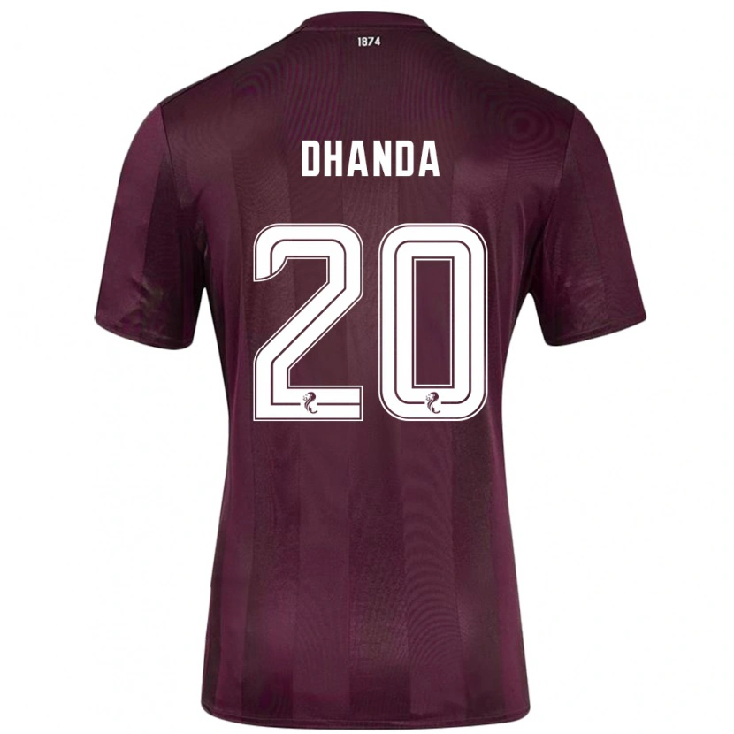 Danxen Niño Camiseta Yan Dhanda #20 Borgoña 1ª Equipación 2024/25 La Camisa México