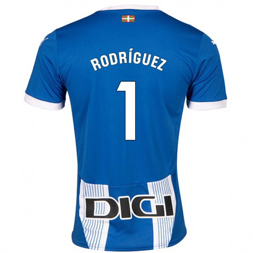 Danxen Niño Camiseta Adrián Rodríguez #1 Azul 1ª Equipación 2024/25 La Camisa México