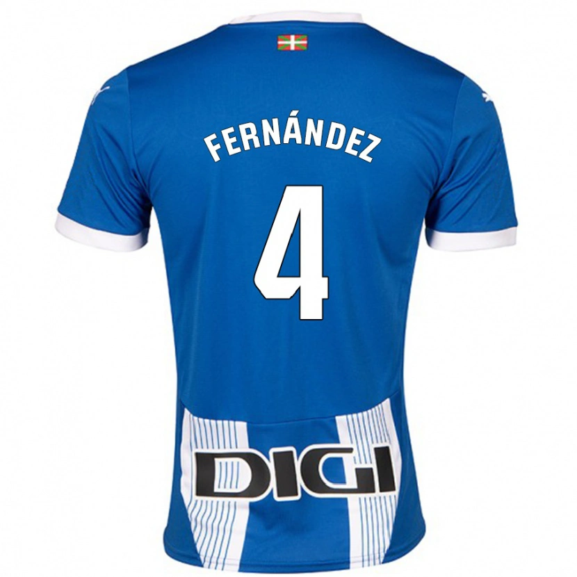 Danxen Niño Camiseta Aritz Fernández #4 Azul 1ª Equipación 2024/25 La Camisa México