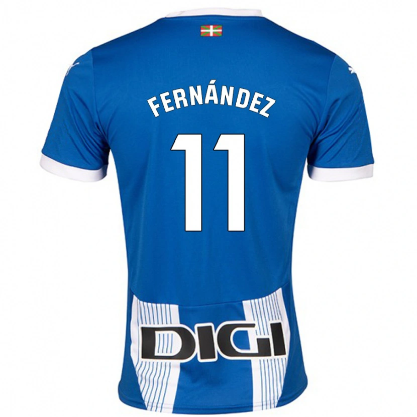 Danxen Niño Camiseta Imanol Fernández #11 Azul 1ª Equipación 2024/25 La Camisa México
