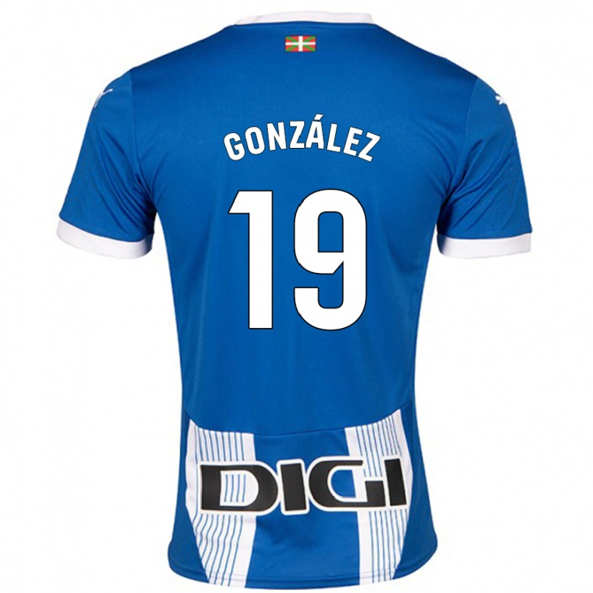 Danxen Niño Camiseta Aimar González #19 Azul 1ª Equipación 2024/25 La Camisa México