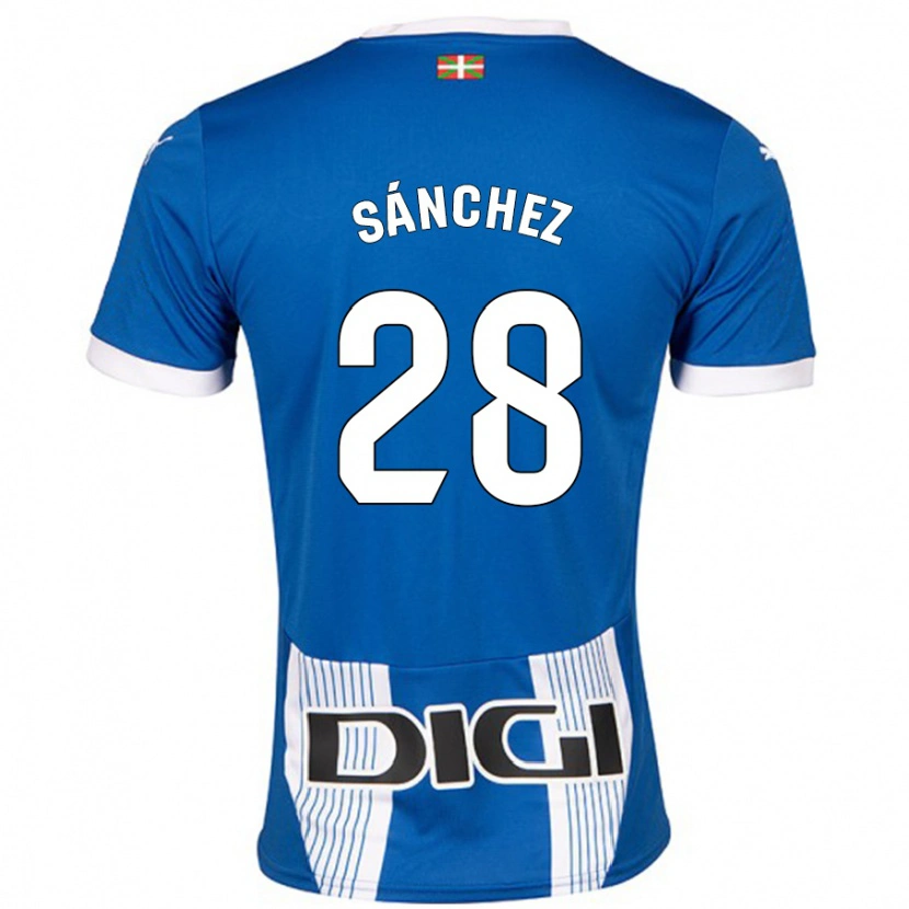 Danxen Niño Camiseta Ander Sánchez #28 Azul 1ª Equipación 2024/25 La Camisa México