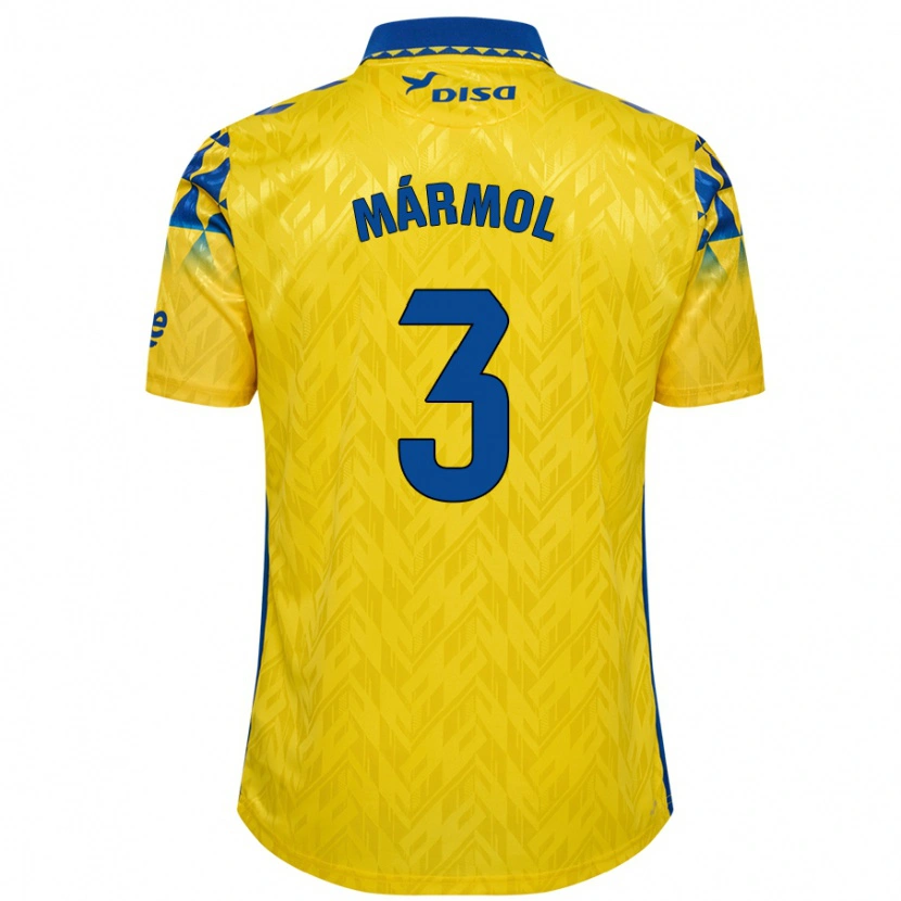 Danxen Niño Camiseta Mika Mármol #3 Amarillo Azul 1ª Equipación 2024/25 La Camisa México