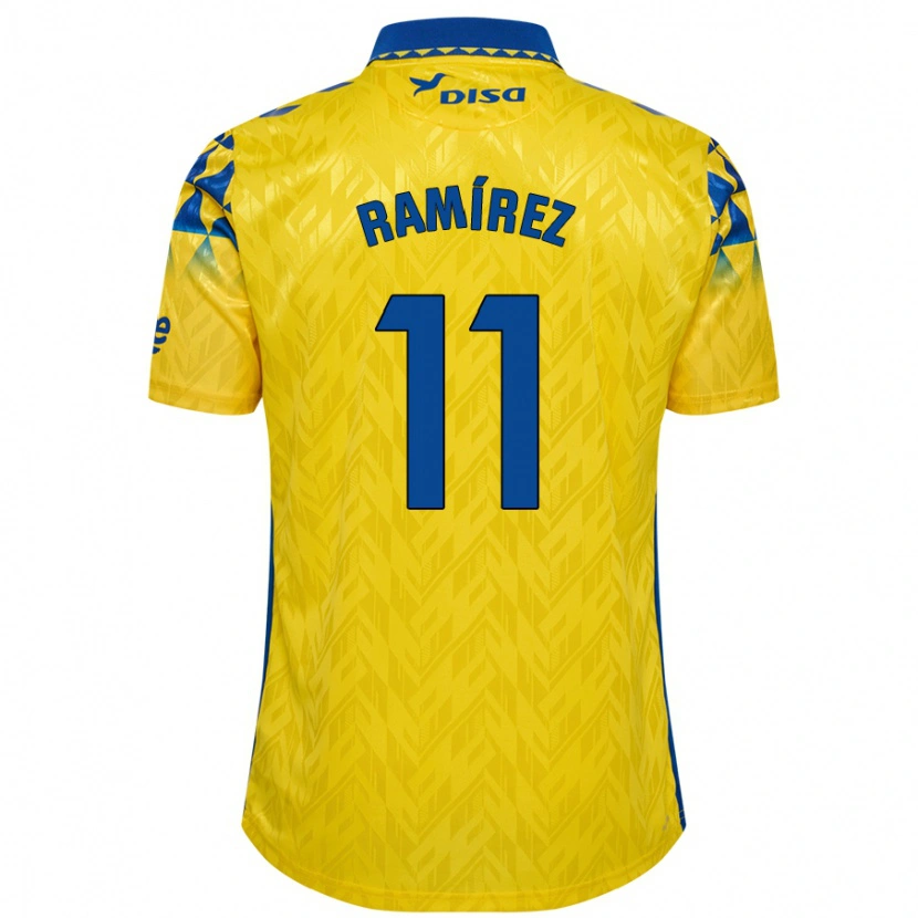 Danxen Niño Camiseta Benito Ramírez #11 Amarillo Azul 1ª Equipación 2024/25 La Camisa México