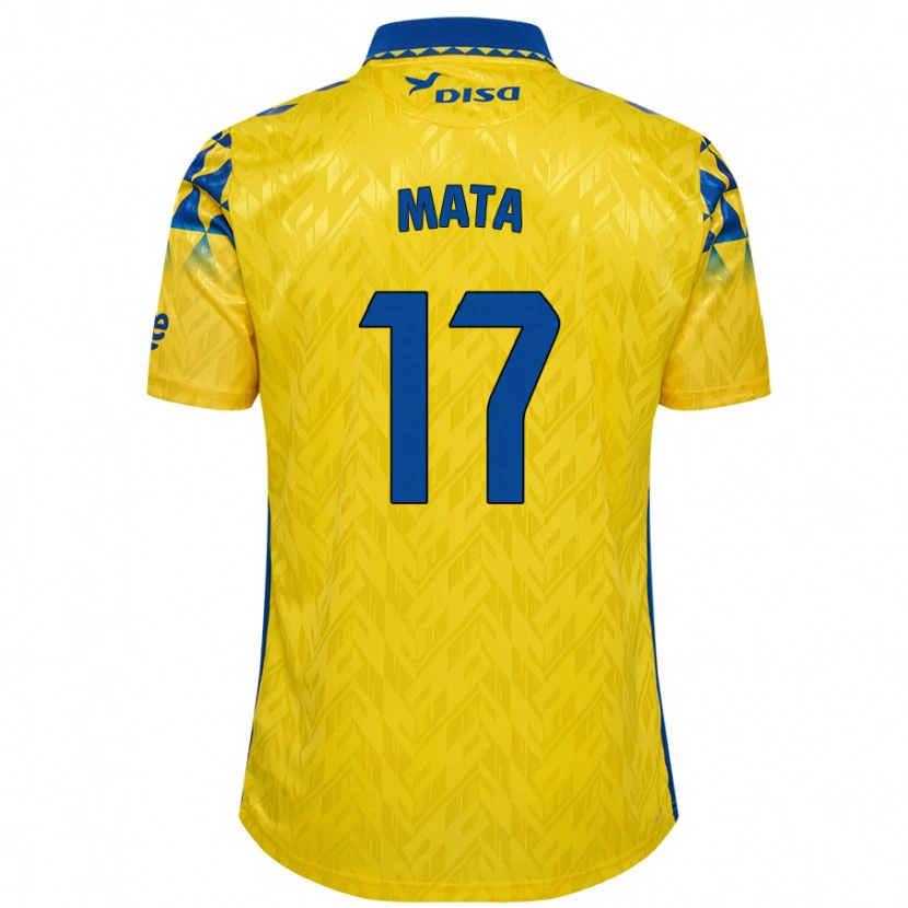 Danxen Niño Camiseta Jaime Mata #17 Amarillo Azul 1ª Equipación 2024/25 La Camisa México