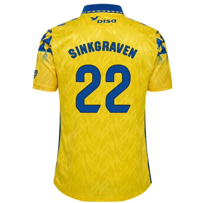 Danxen Niño Camiseta Daley Sinkgraven #22 Amarillo Azul 1ª Equipación 2024/25 La Camisa México