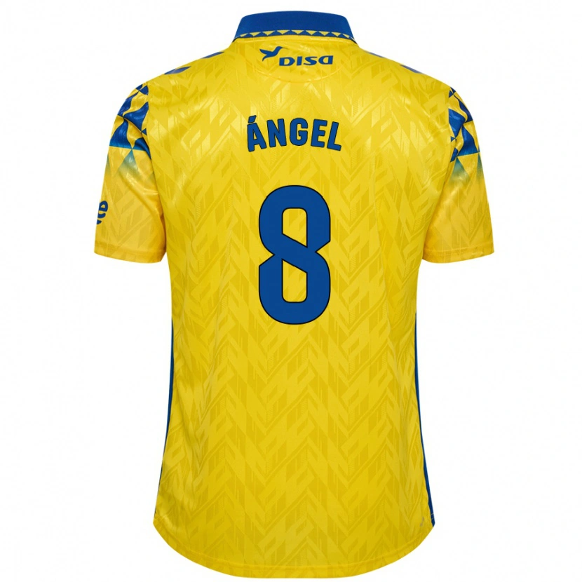 Danxen Niño Camiseta José Ángel #8 Amarillo Azul 1ª Equipación 2024/25 La Camisa México