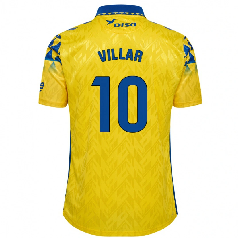 Danxen Niño Camiseta Andy Villar #10 Amarillo Azul 1ª Equipación 2024/25 La Camisa México