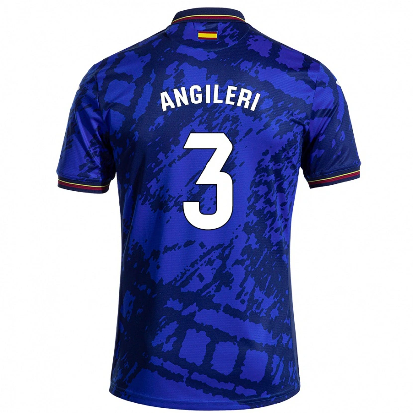 Danxen Niño Camiseta Fabrizio Angileri #3 Azul Más Oscuro 1ª Equipación 2024/25 La Camisa México