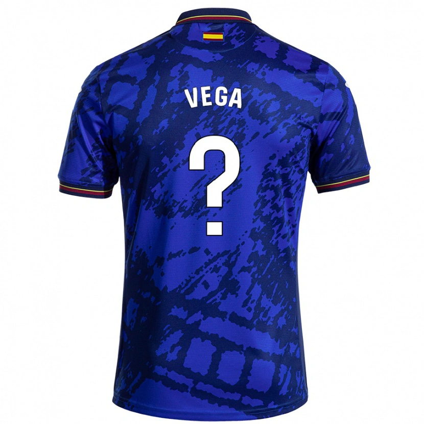 Danxen Niño Camiseta Álvaro Vega #0 Azul Más Oscuro 1ª Equipación 2024/25 La Camisa México