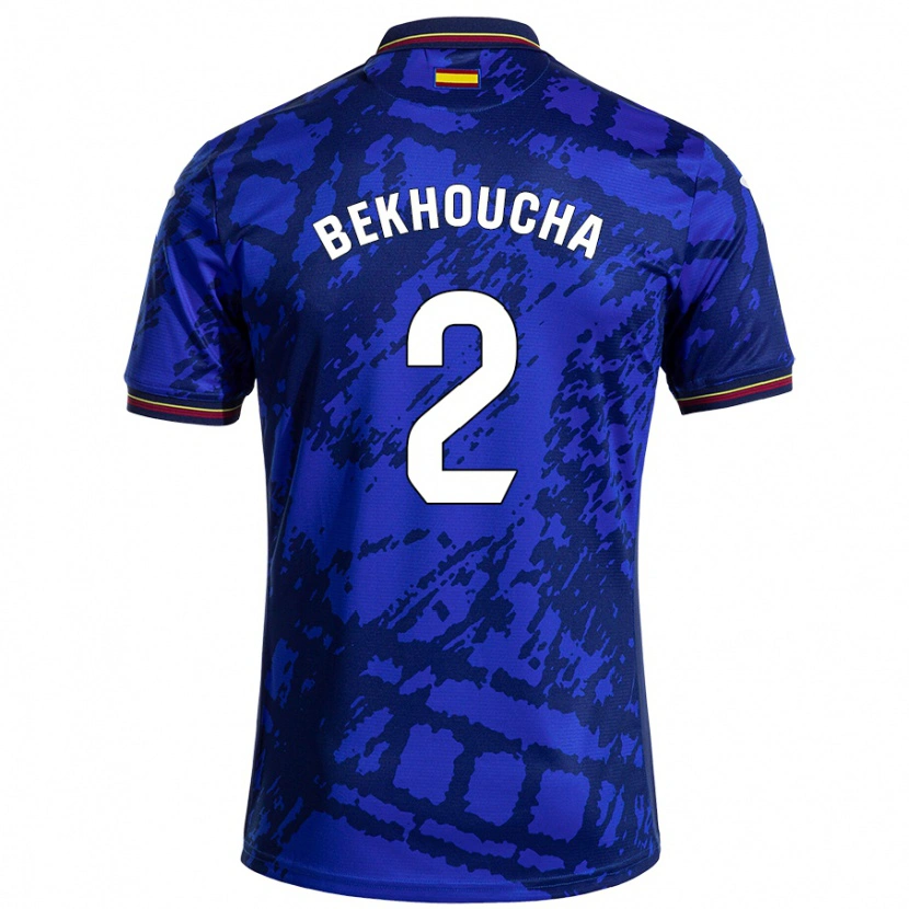 Danxen Niño Camiseta Ismael Bekhoucha #2 Azul Más Oscuro 1ª Equipación 2024/25 La Camisa México