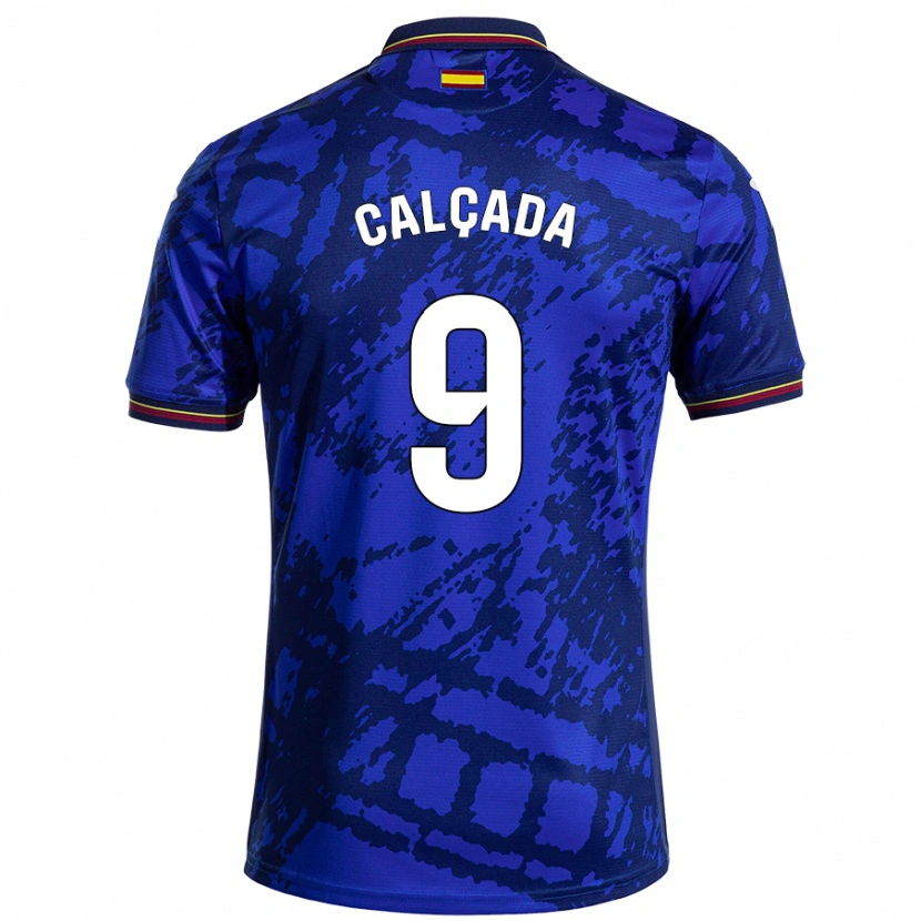 Danxen Niño Camiseta Gonzalo Calçada #9 Azul Más Oscuro 1ª Equipación 2024/25 La Camisa México