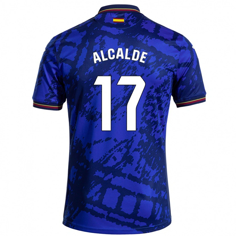 Danxen Niño Camiseta Jacobo Alcalde #17 Azul Más Oscuro 1ª Equipación 2024/25 La Camisa México