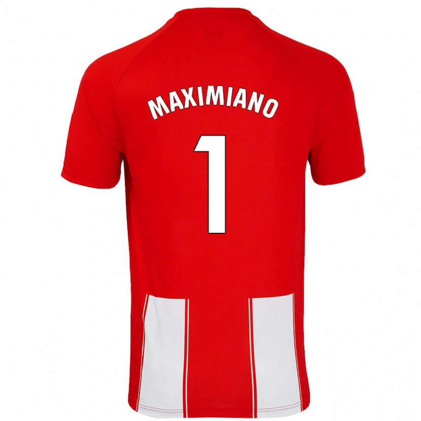 Danxen Niño Camiseta Luís Maximiano #1 Rojo Blanco 1ª Equipación 2024/25 La Camisa México