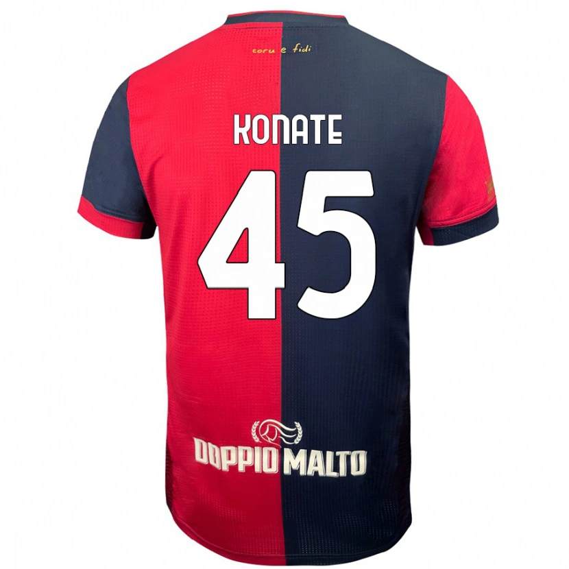 Danxen Niño Camiseta Ismael Konate #45 Rojo Azul Más Oscuro 1ª Equipación 2024/25 La Camisa México