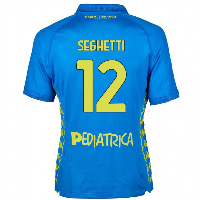 Danxen Niño Camiseta Jacopo Seghetti #12 Azul 1ª Equipación 2024/25 La Camisa México