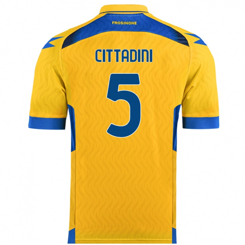 Danxen Niño Camiseta Giorgio Cittadini #5 Amarillo 1ª Equipación 2024/25 La Camisa México