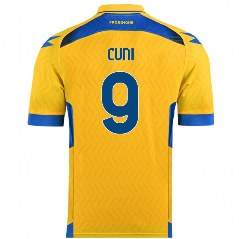 Danxen Niño Camiseta Marvin Cuni #9 Amarillo 1ª Equipación 2024/25 La Camisa México