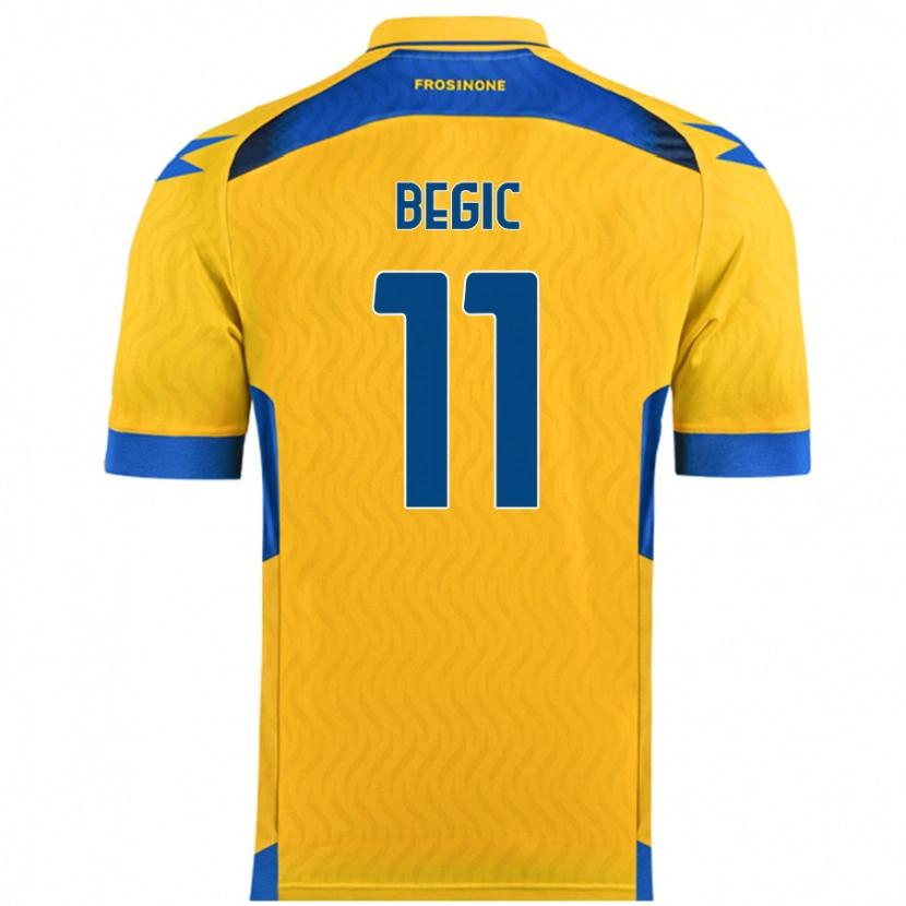 Danxen Niño Camiseta Tjas Begic #11 Amarillo 1ª Equipación 2024/25 La Camisa México