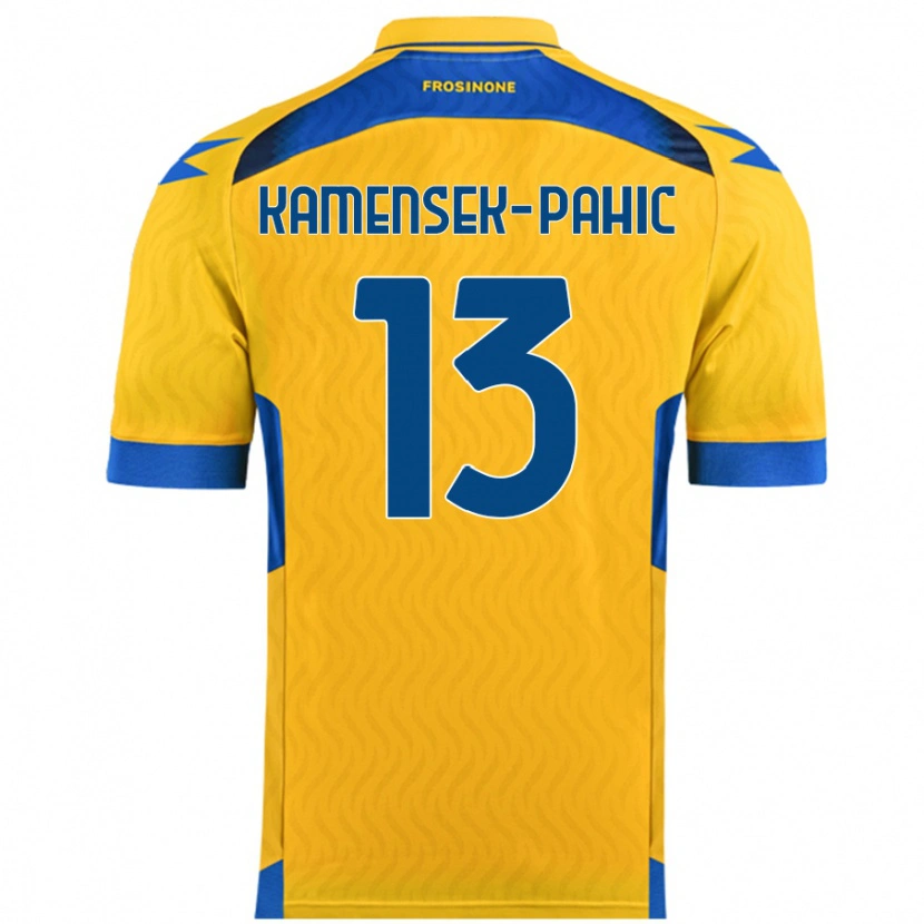 Danxen Niño Camiseta Matjaz Kamensek-Pahic #13 Amarillo 1ª Equipación 2024/25 La Camisa México