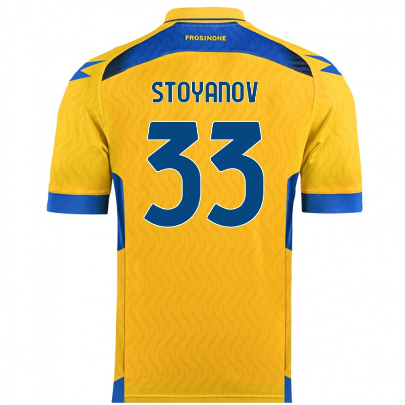 Danxen Niño Camiseta Steliyan Stoyanov #33 Amarillo 1ª Equipación 2024/25 La Camisa México