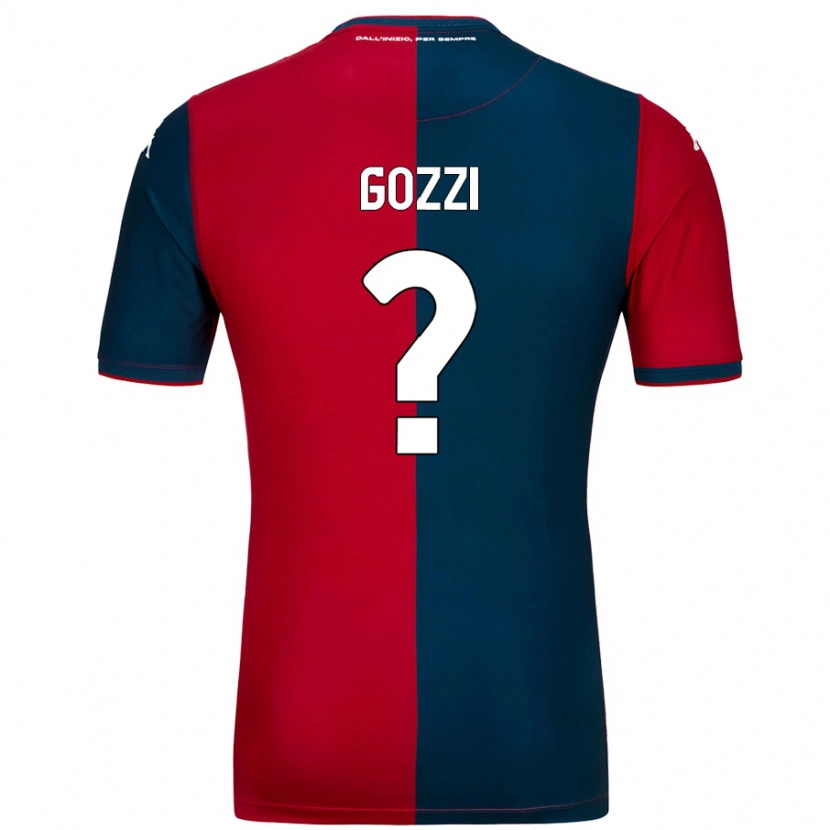 Danxen Niño Camiseta Paolo Gozzi #0 Rojo Azul Oscuro 1ª Equipación 2024/25 La Camisa México