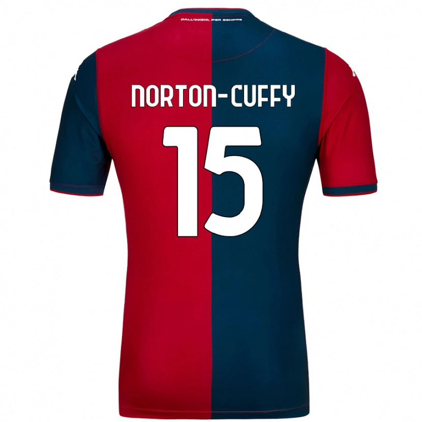 Danxen Niño Camiseta Brooke Norton-Cuffy #15 Rojo Azul Oscuro 1ª Equipación 2024/25 La Camisa México