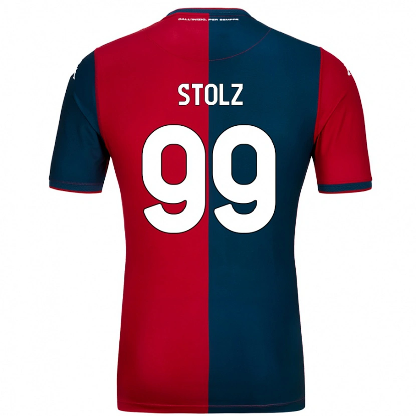 Danxen Niño Camiseta Franz Stolz #99 Rojo Azul Oscuro 1ª Equipación 2024/25 La Camisa México