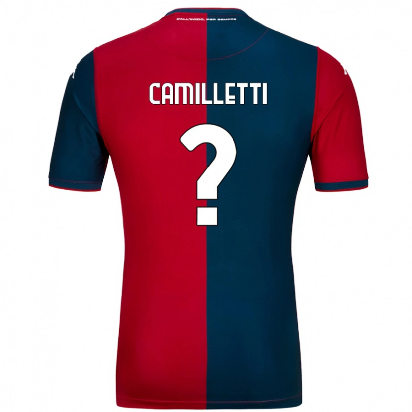 Danxen Niño Camiseta Giovanni Camilletti #0 Rojo Azul Oscuro 1ª Equipación 2024/25 La Camisa México