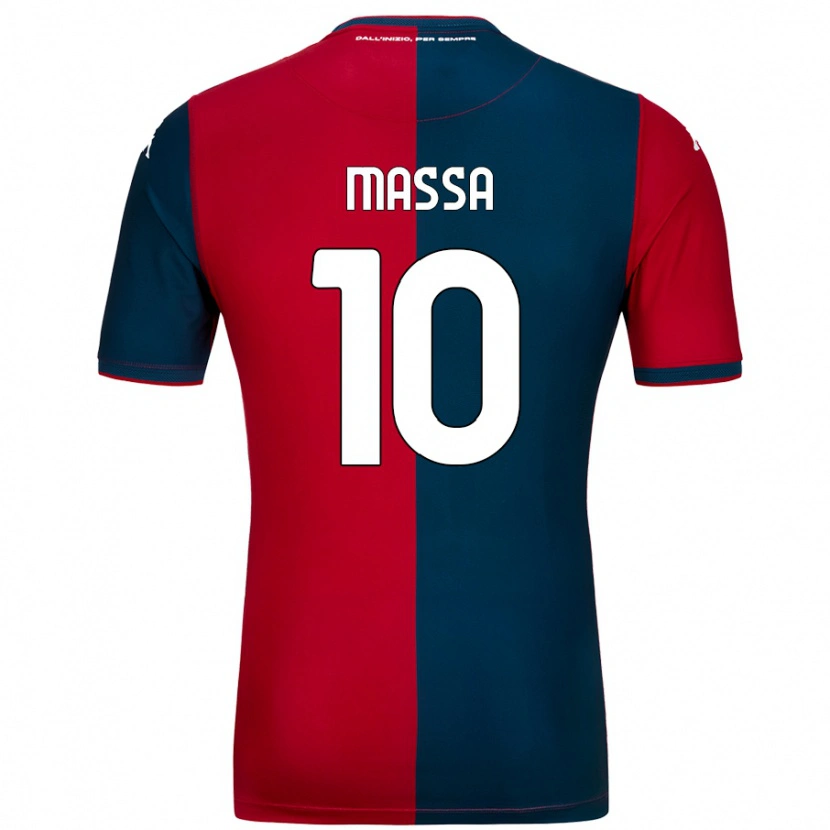Danxen Niño Camiseta Alessandra Massa #10 Rojo Azul Oscuro 1ª Equipación 2024/25 La Camisa México